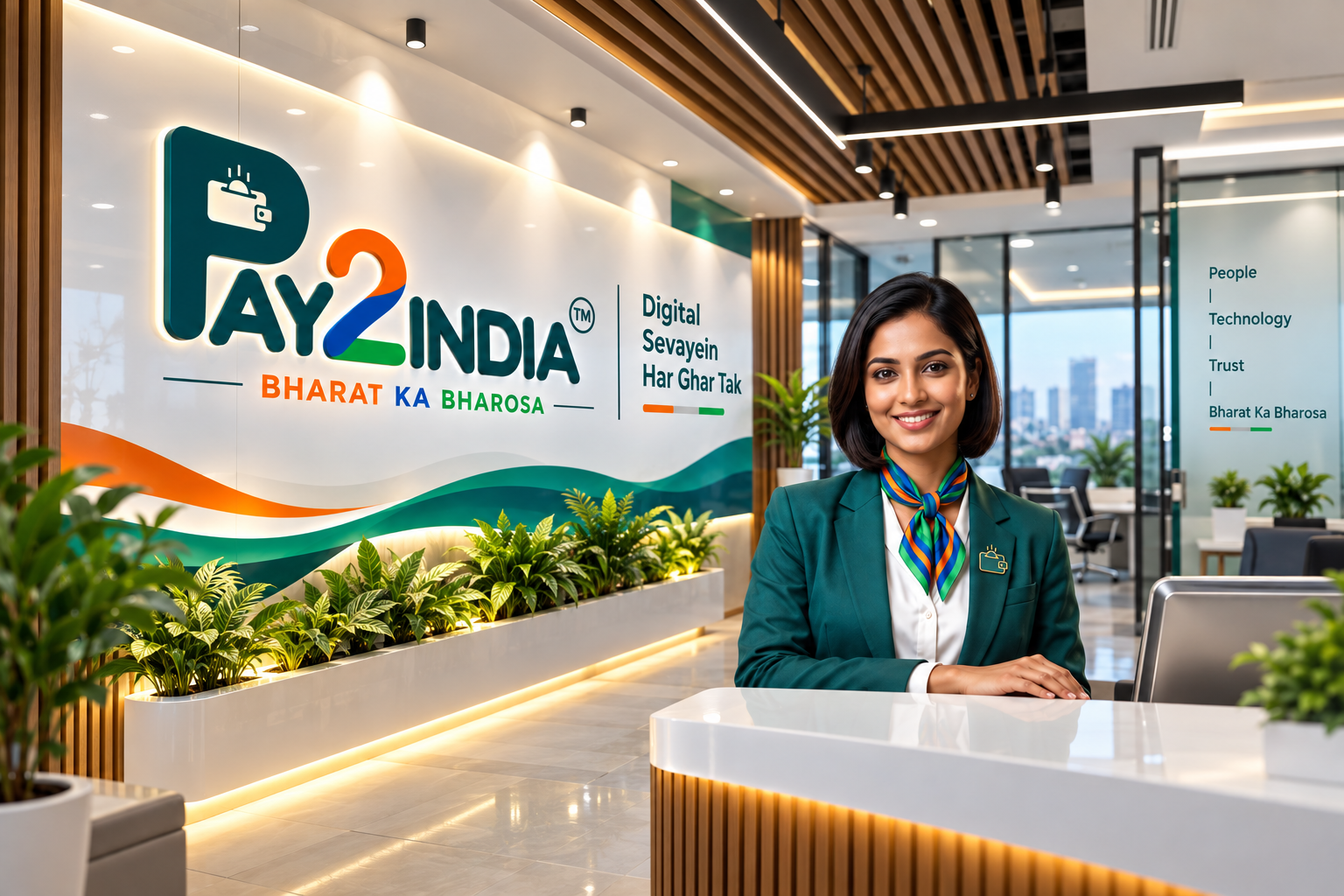 Pay2india Smart Store reception